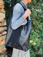 Oversize Læder Shopper - Black - VIAMAJA.DK