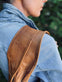 Oversize Læder Shopper – Cognac - VIAMAJA.DK