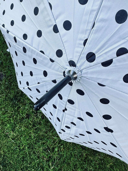 Paraply - Hvid med dots - VIAMAJA.DK