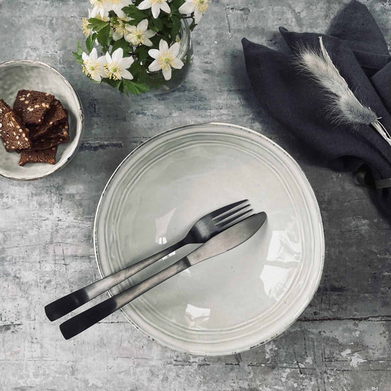Pasta / suppe skål i stentøj – Stone - VIAMAJA.DK