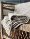 Plaid 125x150 Natur Recycling bomuld - VIAMAJA.DK