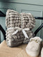Plaid fleece Beige - SUPER SOFT - VIAMAJA.DK