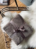 Pledd i fleece king-size – Taupe 180×230
