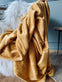 Plaid i fleece – Sennep - VIAMAJA.DK