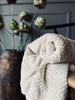 Pledd i Luxus fleece - Krem