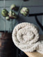 Plaid i Luxus fleece - Creme - VIAMAJA.DK