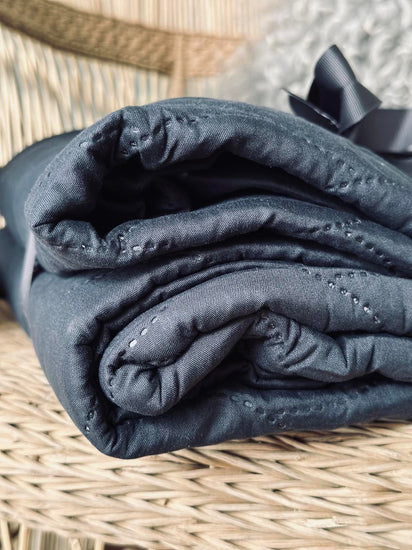 Plaid / sengetæppe – Quilt Navy 200x220cm - VIAMAJA.DK