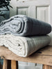 Plaid STONE-WASHED Quilt – Nordic grey
