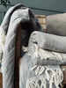 Pledd vevd med kork – Nature grey mix
