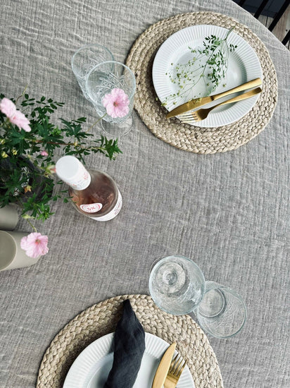 Plaid vævet med kork – Nature mix - VIAMAJA.DK