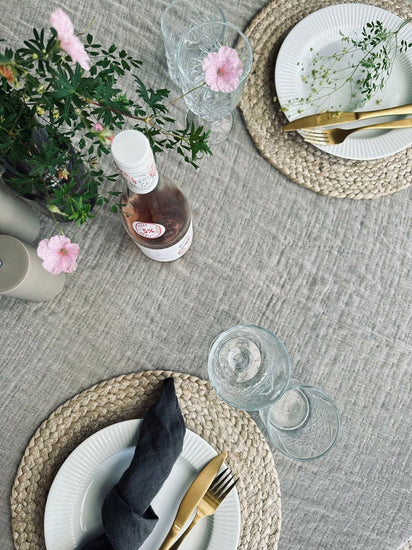 Plaid vævet med kork – Nature mix - VIAMAJA.DK
