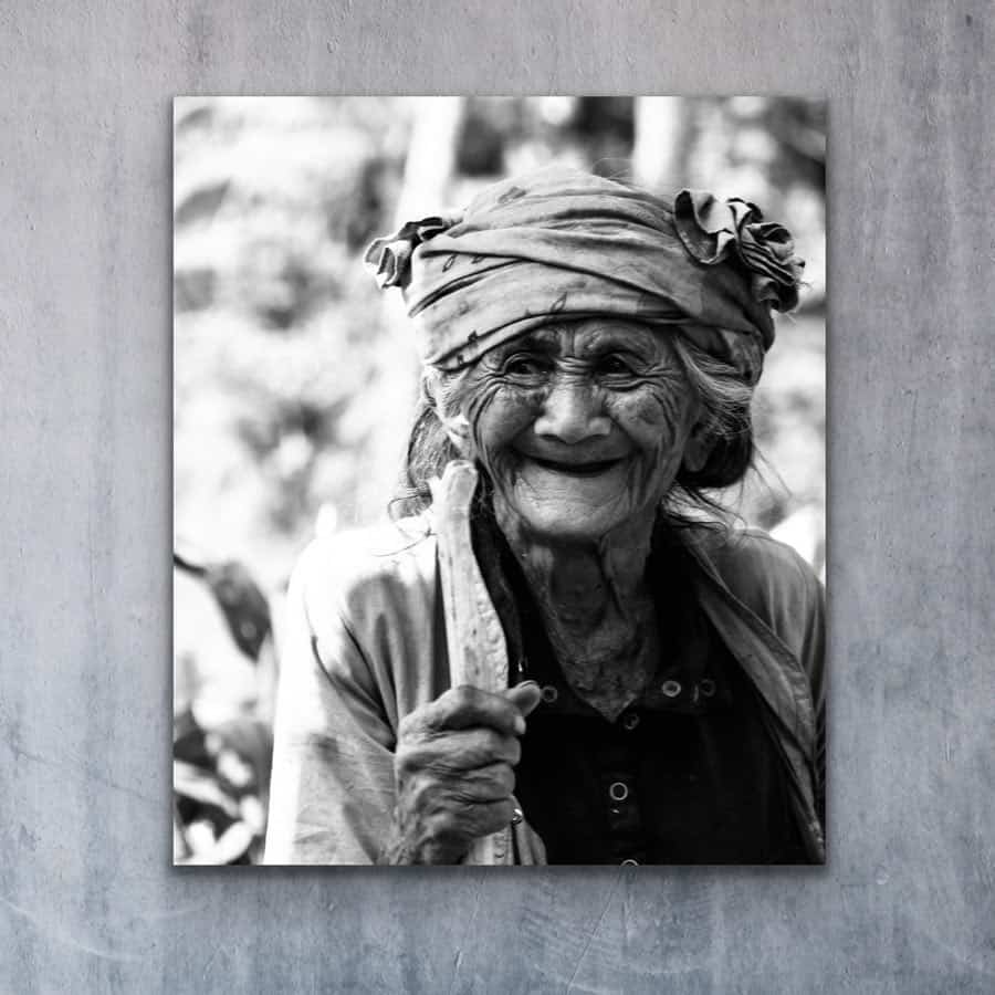 Plakat Cute old lady - 30x40cm - VIAMAJA.DK