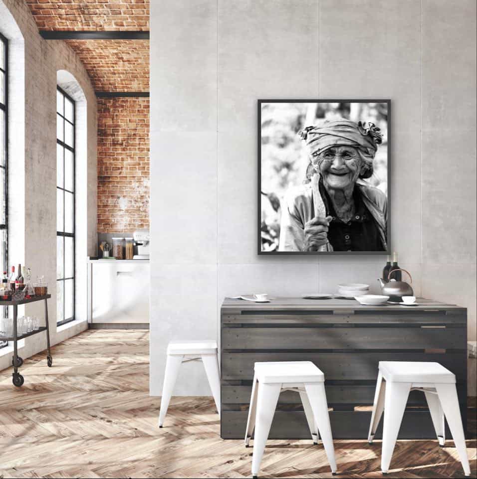 Plakat Cute old lady - 70x100cm - VIAMAJA.DK
