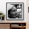 Plakat Dame med sigar - 50x50 cm