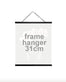 Plakat ophæng med lædersnor – 31cm - VIAMAJA.DK