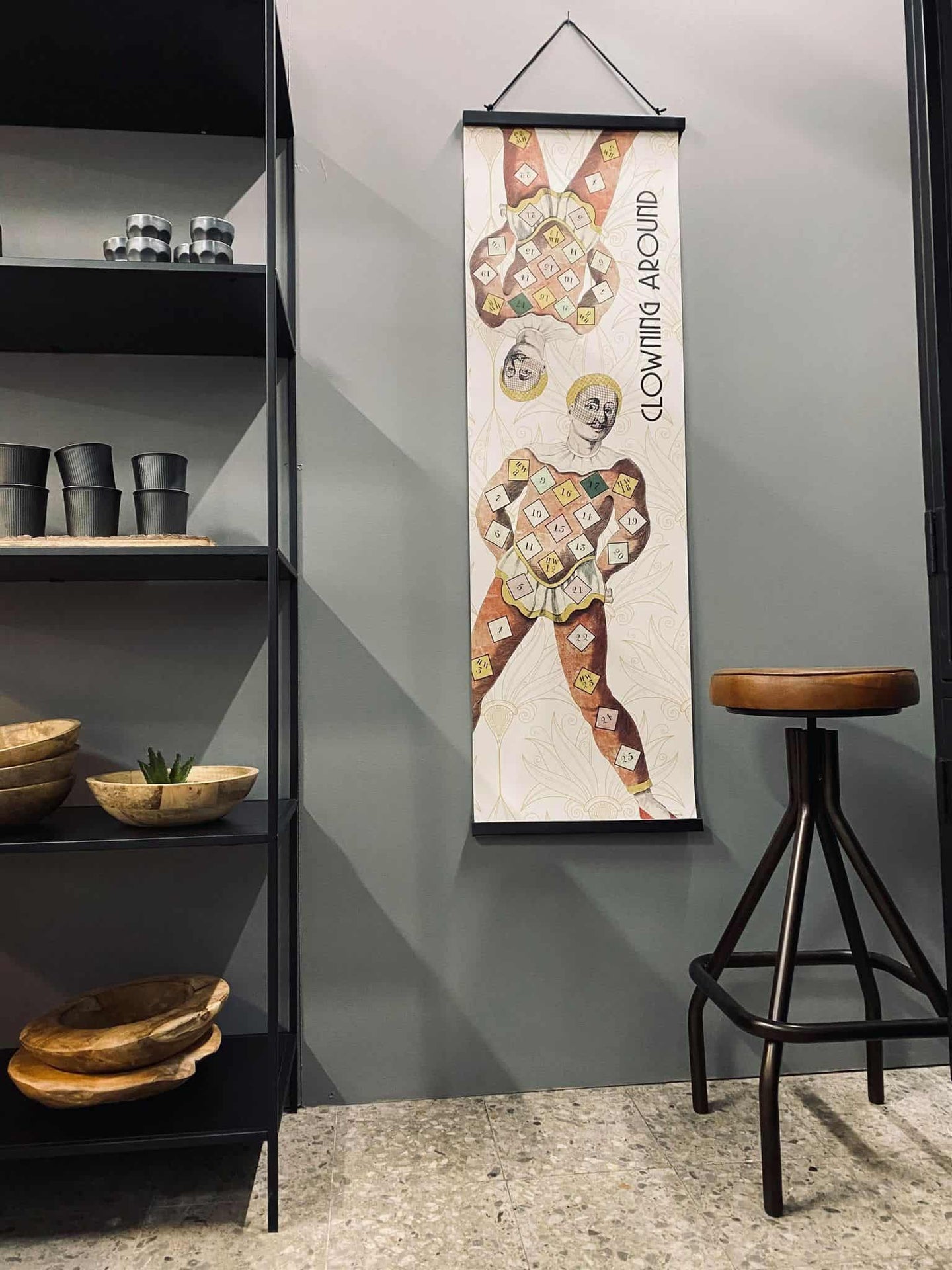 Plakat ophæng med lædersnor – 41cm - VIAMAJA.DK