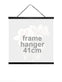 Plakat ophæng med lædersnor – 41cm - VIAMAJA.DK