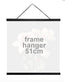 Plakat ophæng med lædersnor – 51cm - VIAMAJA.DK