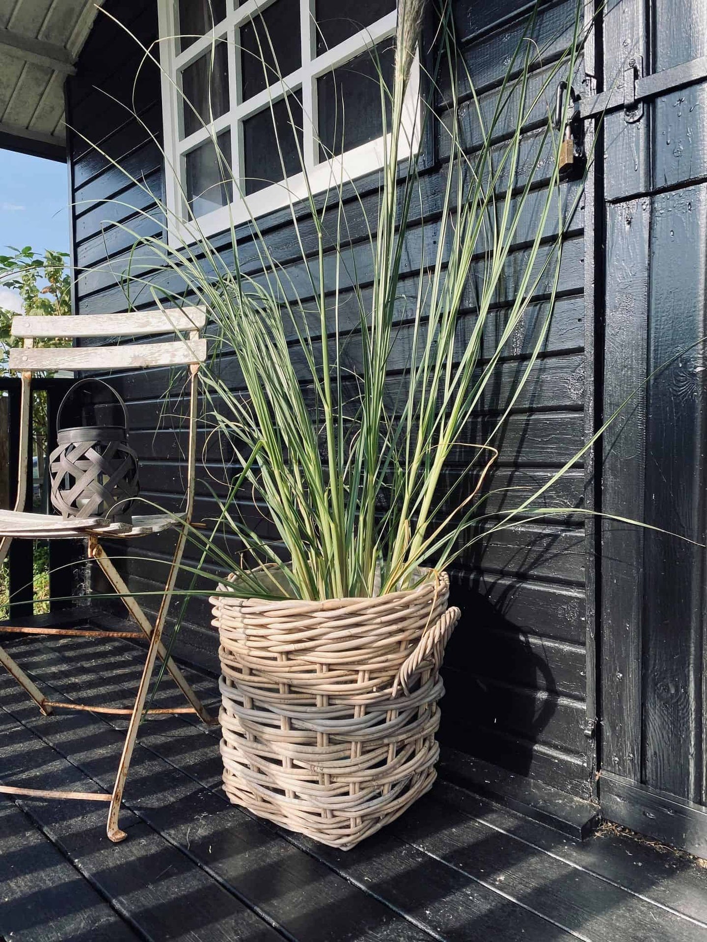 Plantekurv - Grå Rattan - Lille - VIAMAJA.DK