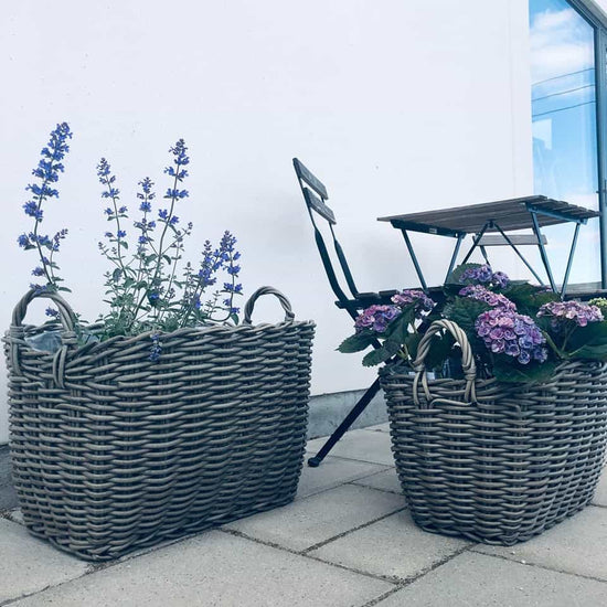 Plantekurv i rattan - Lille - VIAMAJA