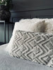 Pute inkl. fyll - 30x50cm Beige ZigZag