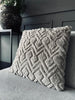 Pute inkl. fyll - 45x45 cm Beige ZigZag