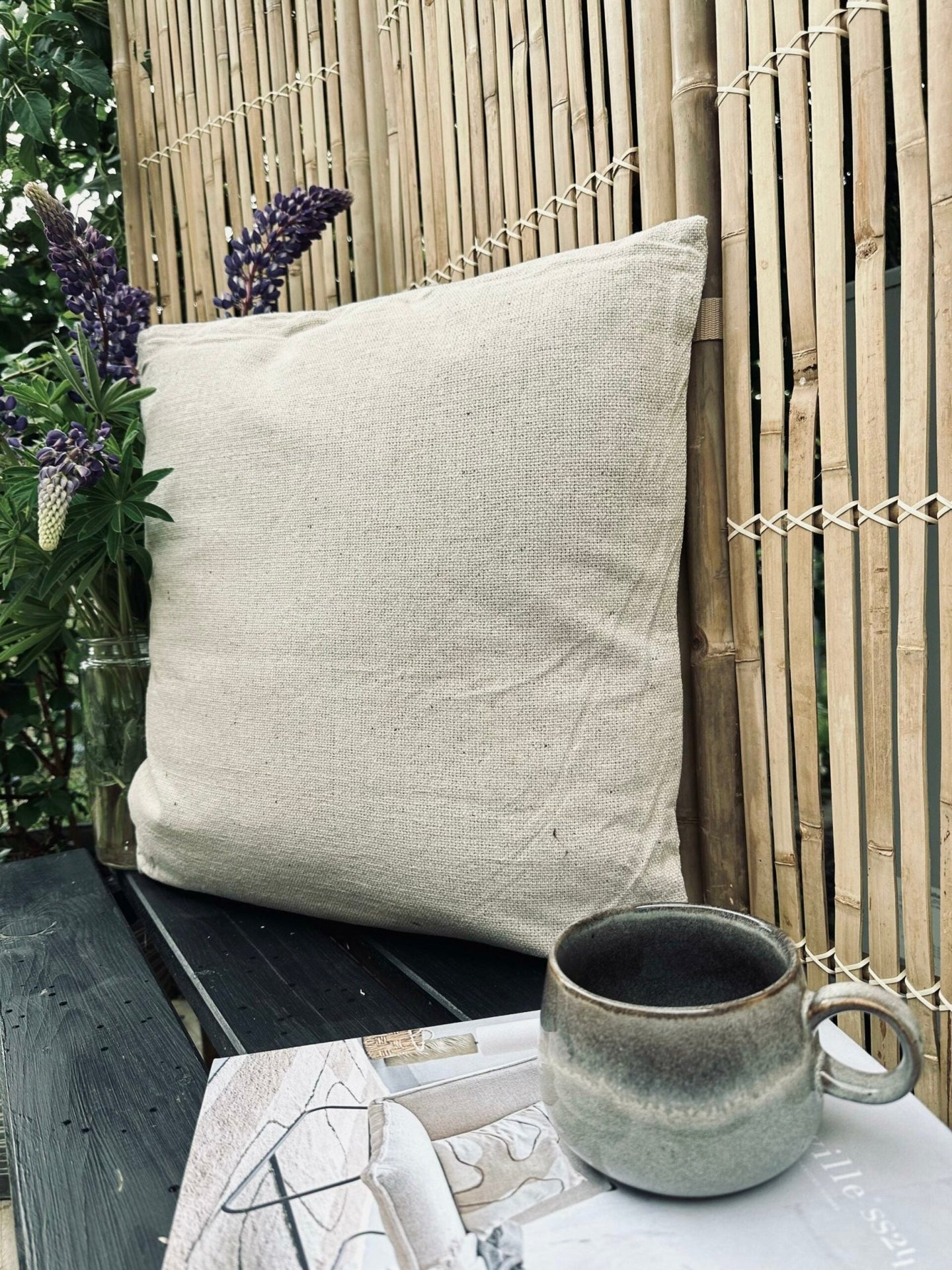 Pude med fyld SKAGEN – 50×50 Natur - VIAMAJA.DK