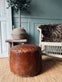 Puff med flet top - Cognac - VIAMAJA.DK