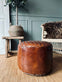 Puff med flet top - Cognac - VIAMAJA.DK