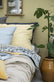 Quilt blå m/blomster - VIAMAJA.DK
