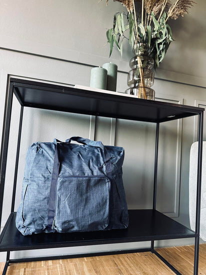 Rejsetaske Nylon Blå - Godkendt til håndbagage - VIAMAJA.DK