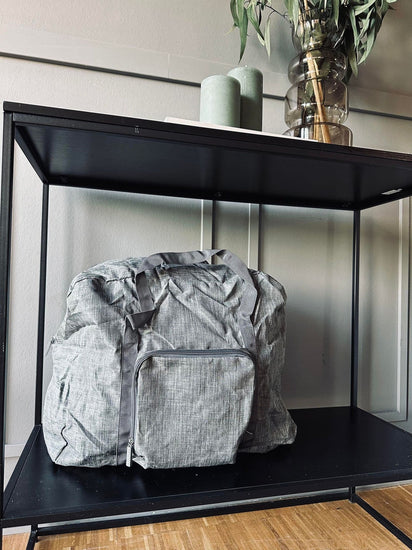 Rejsetaske Nylon Grå - Godkendt til håndbagage - VIAMAJA.DK