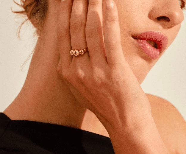 Ring DECO - 14 karat guldbelagt - VIAMAJA.DK