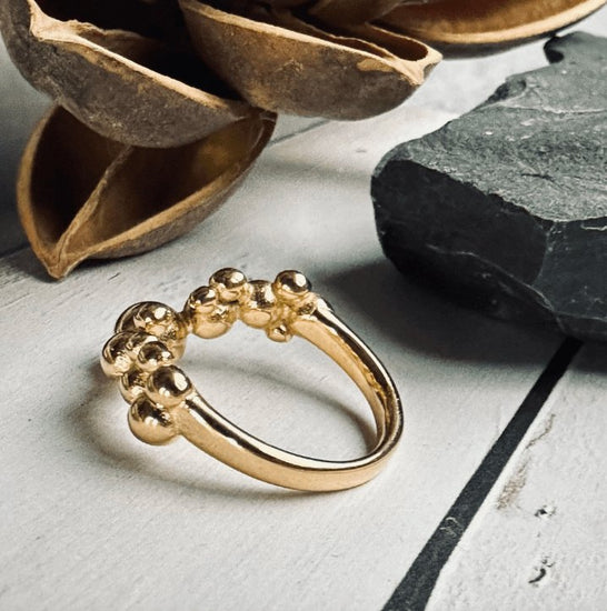Ring Gabriella forgyldt - VIAMAJA.DK