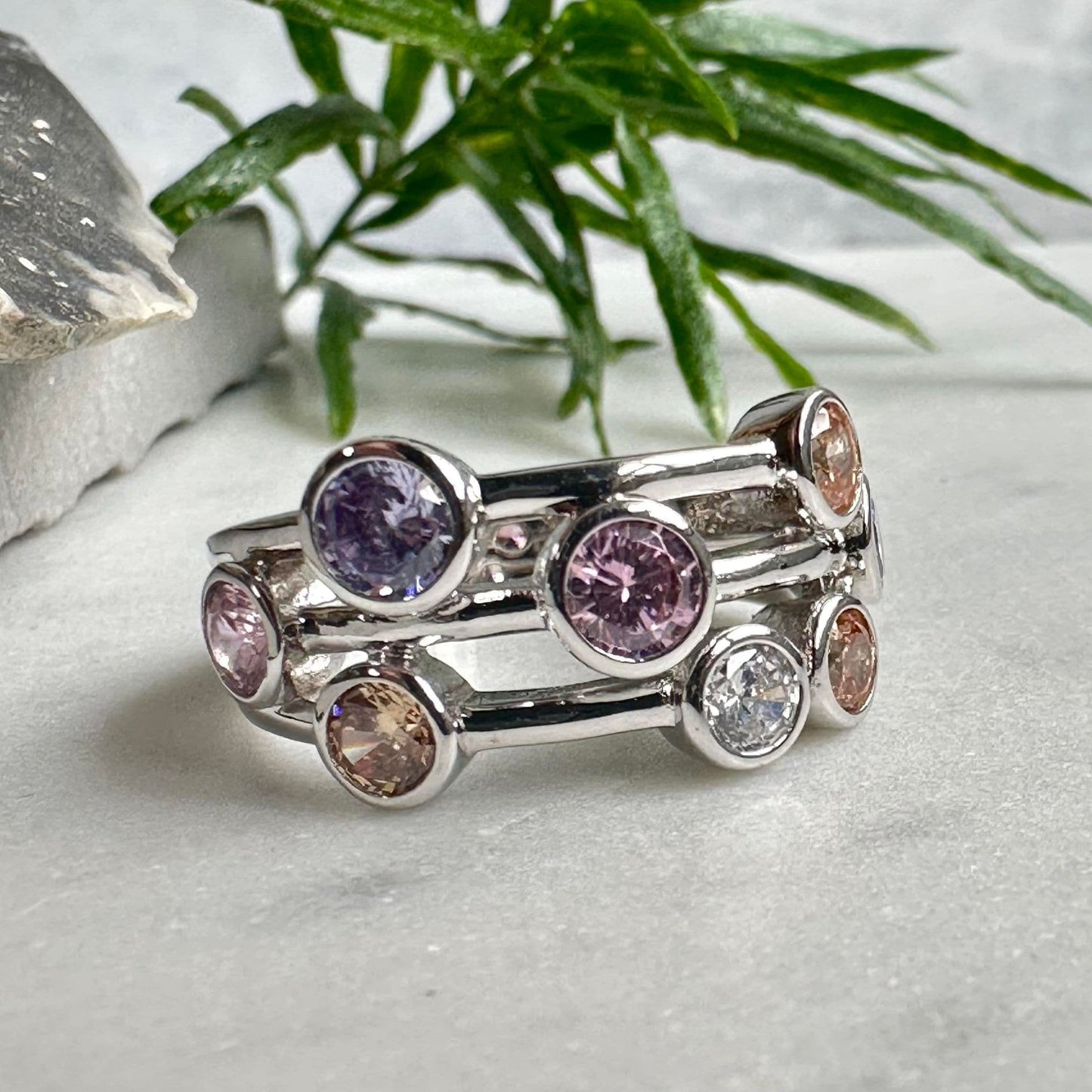 Ring Miriam Color - Sterling silver - VIAMAJA.DK