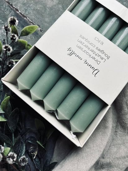 Rustiklys 10 stk – Grøn - VIAMAJA.DK