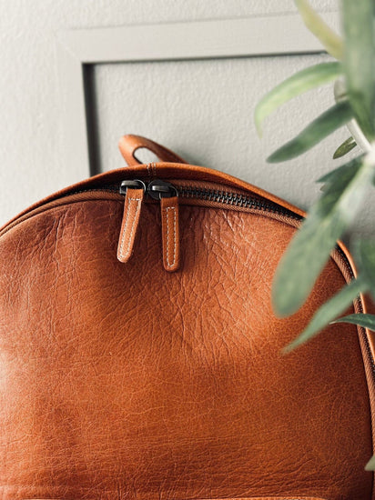 Rygsæk Cognac leather - VIAMAJA.DK