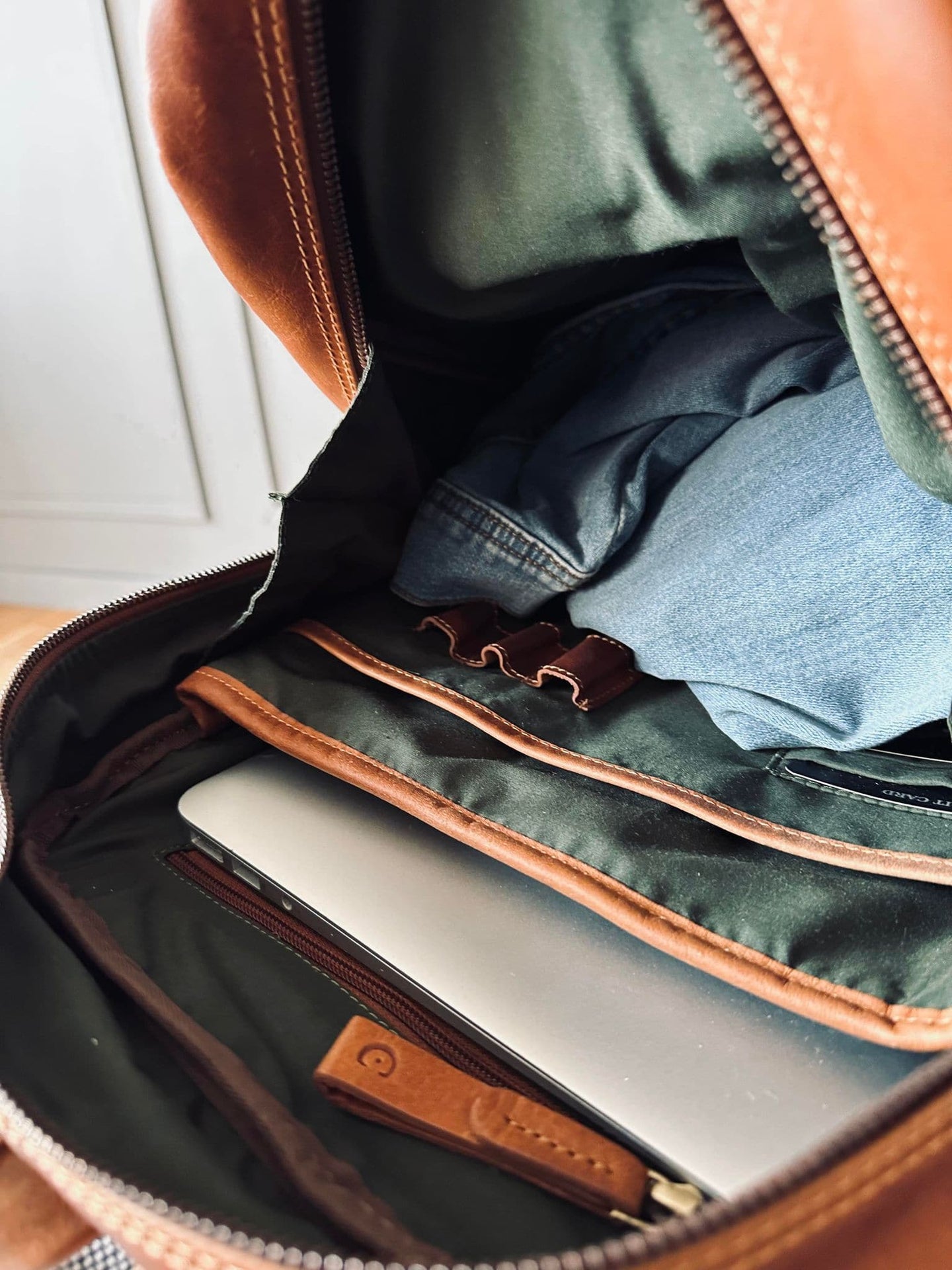 Rygsæk Cognac leather - VIAMAJA.DK