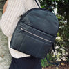 Ryggsekk Daily - Black leather