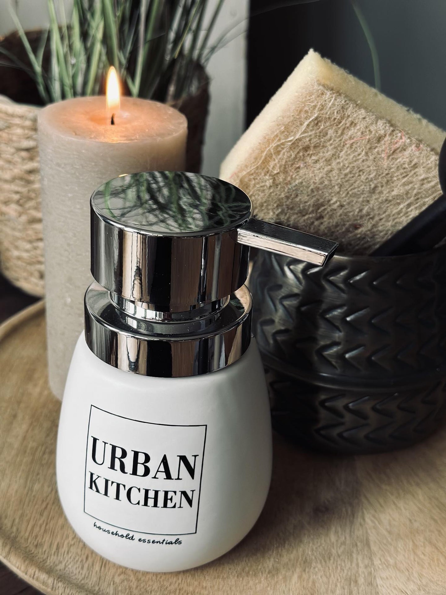 Sæbedispenser KITCHEN - Hvid - VIAMAJA.DK