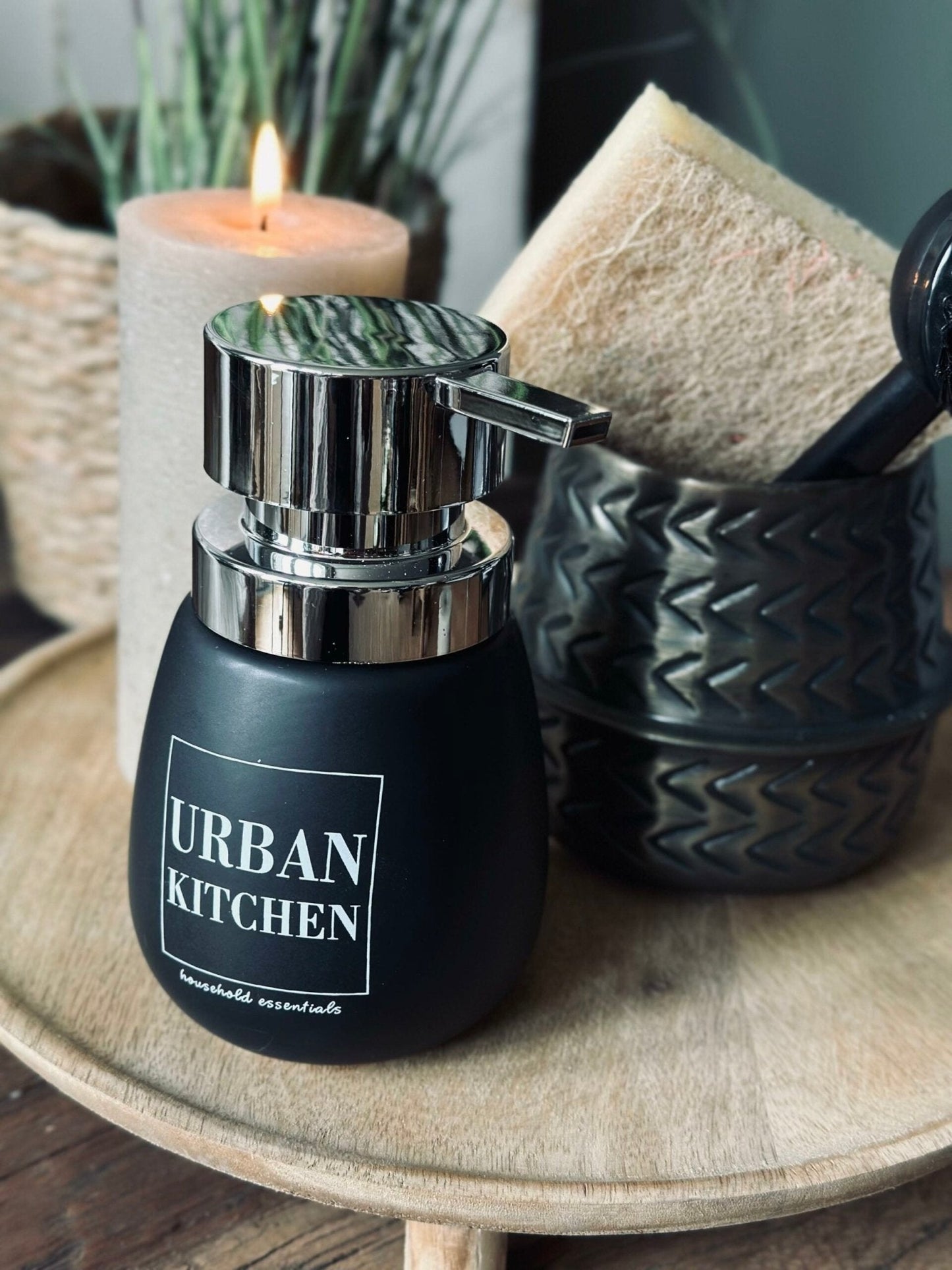Sæbedispenser KITCHEN - Sort - VIAMAJA.DK