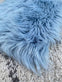 Sædehynde - Ice blue - Imiteret pels TILBUD - VIAMAJA.DK