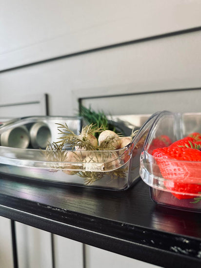 Sæt med 3 transparente kasser til køleskab - VIAMAJA.DK