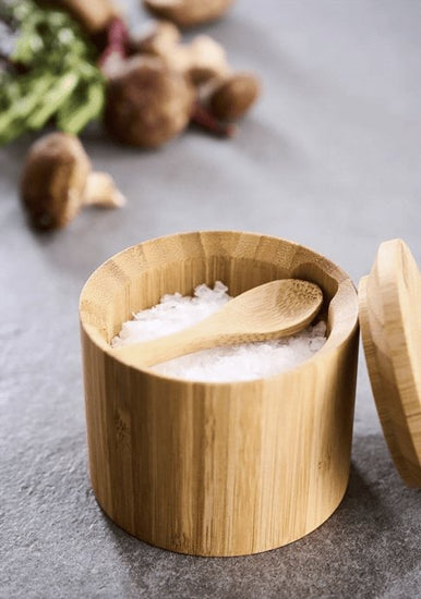 Saltkar med ske i bambus - VIAMAJA.DK