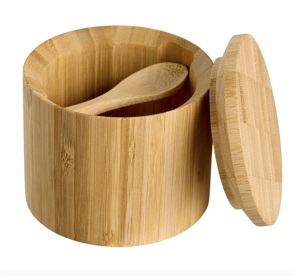 Saltkar med ske i bambus - VIAMAJA.DK