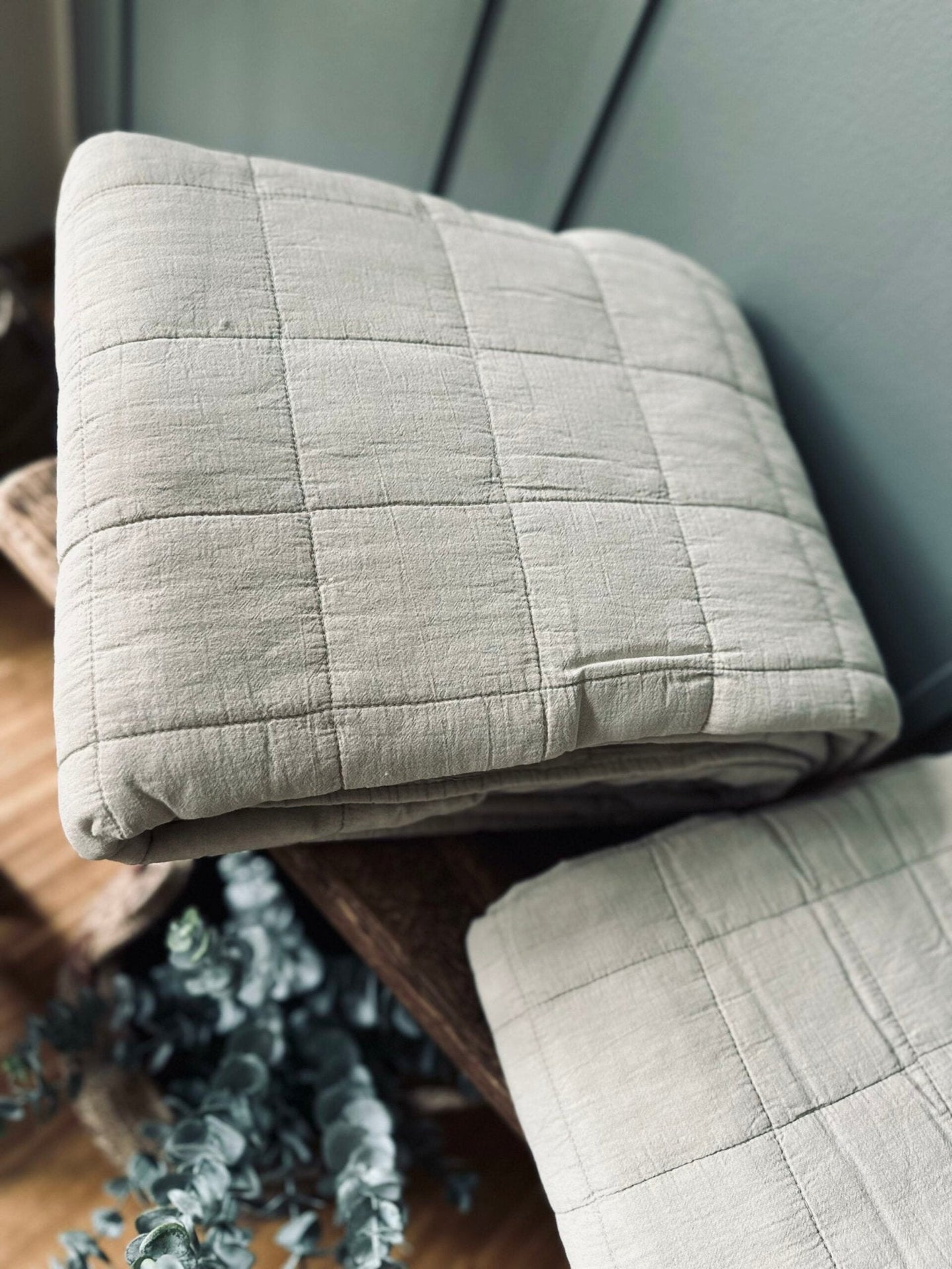 Sengetæppe STONE-WASHED Quilt – Nature - VIAMAJA.DK
