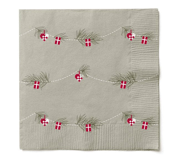 Servietter 20 stk – Beige Nostalgi - VIAMAJA.DK
