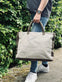 Shopper - Beige kanvas - VIAMAJA.DK
