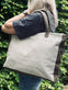 Shopper - Beige kanvas - VIAMAJA.DK