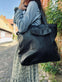 Shopper BIG BUFFALO - Sort bøffellæder - VIAMAJA.DK